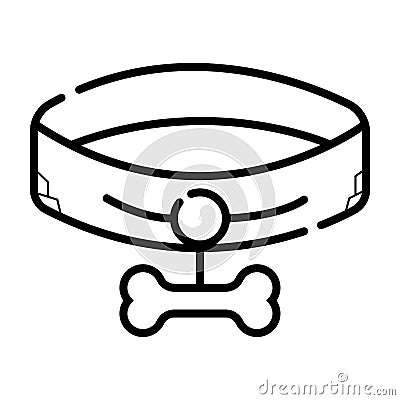 Dog collar icon Vector Illustration