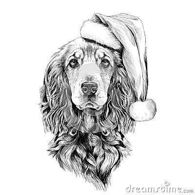 Dog face sketch vector graphics Vector Illustration