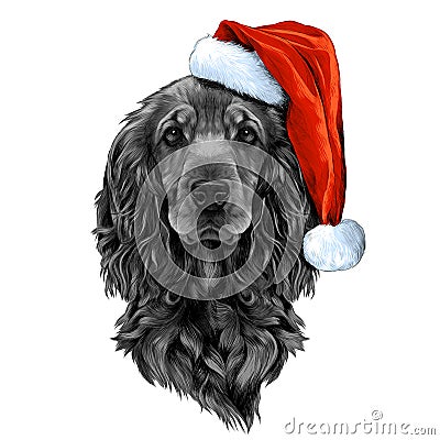 Dog face sketch vector graphics Vector Illustration