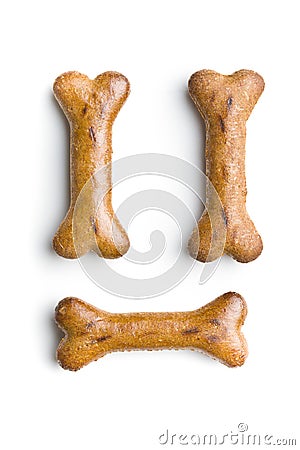 Dog food. bone snack. Stock Photo