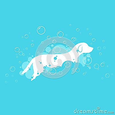 Dog grooming icon Vector Illustration