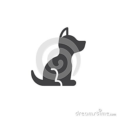 Dog icon vector Vector Illustration