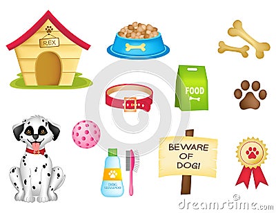 Dog icons / clipart collection Vector Illustration