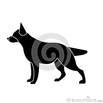 Dog Isolated Vector icon which can easily modify or edit Vector Illustration