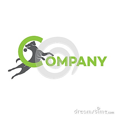 Dog Labrador logo. Vector illustration. Vector Illustration