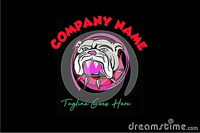 Dog lover logo Stock Photo