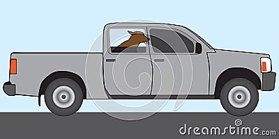 Dog Passenger Getting Rewarded Vector Illustration