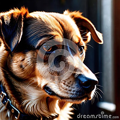 Dog pet animal living in nature, domesticated Stock Photo