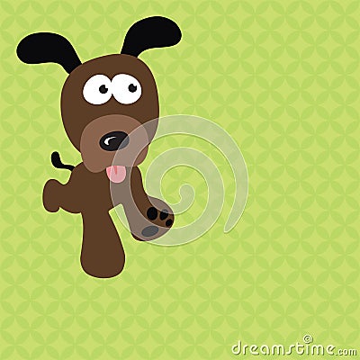 Dog Running Vector Illustration