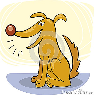 Dog's tricks: bark Vector Illustration