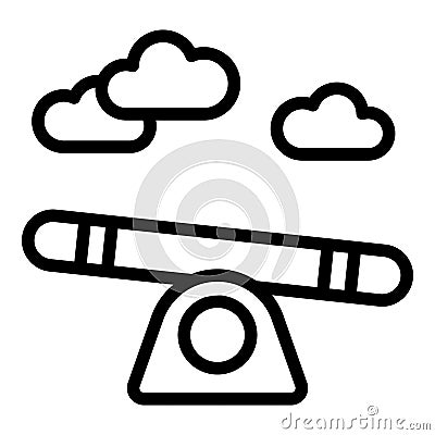 Dog school training board icon outline vector. Pipe training Stock Photo