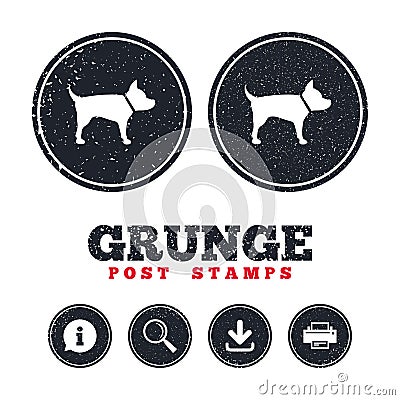 Dog sign icon. Pets symbol. Vector Illustration