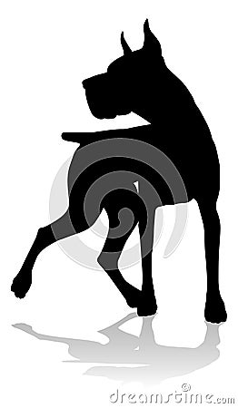 Dog Silhouette Pet Animal Vector Illustration