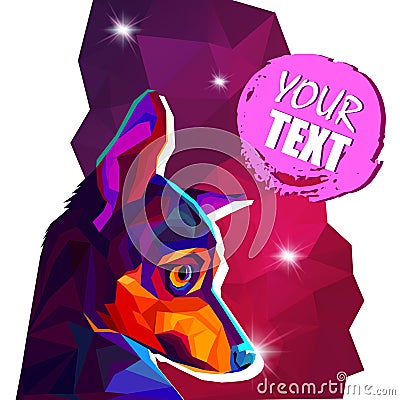 Dog vector small drawing illustration pet Vector Illustration