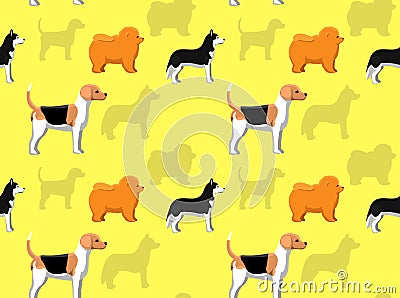 Dog Wallpaper 15 Vector Illustration