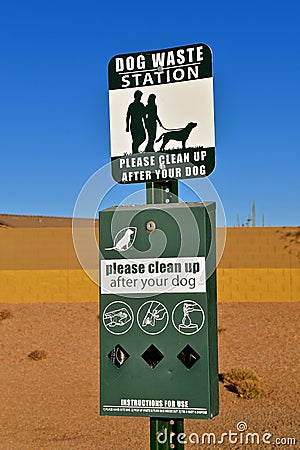 A go waste station Editorial Stock Photo