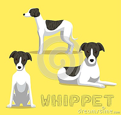 Dog Whippet Cartoon Vector Illustration Vector Illustration