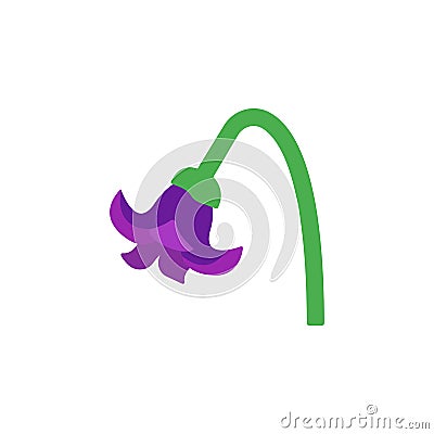 Dogbane flower icon. Simple color vector elements of botanicals icons for ui and ux, website or mobile application Stock Photo