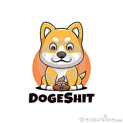 Doge Pup Creative Cartoon Stock Photo