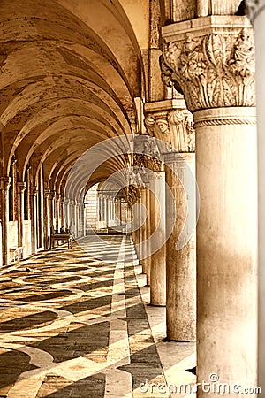 Doge`s palace in Venice, Italy. Stock Photo