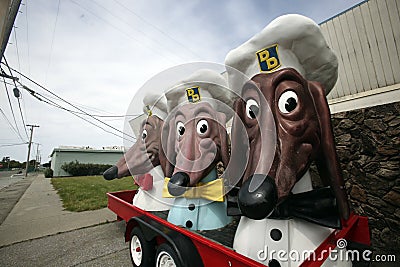 Doggie Diner Remnants Editorial Stock Photo