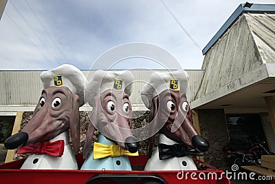 Doggie Diner Remnants Editorial Stock Photo