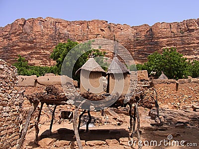 Dogon village, mali Editorial Stock Photo