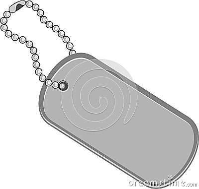 Dogtag/keychain illustration Vector Illustration