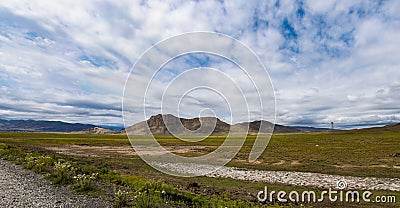 Green landscape, breathtaking, Dogubayazit, Turkey, Middle East, mountain, Iranian border, driving, winding road Stock Photo