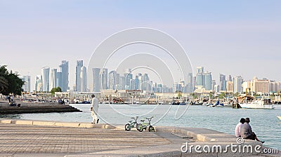 Doha city Editorial Stock Photo