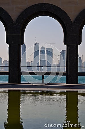 Doha Islamic Museum Architecture Editorial Stock Photo