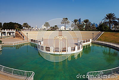 Doha, Qatar: Recreational parks are commonplace in the capital Stock Photo