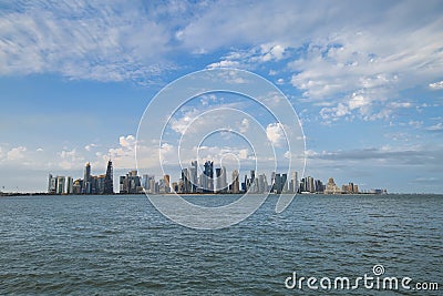 Doha Sky Line Editorial Stock Photo