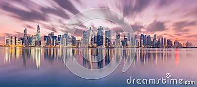 Doha Sky Line Editorial Stock Photo