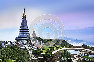 Doi Inthanon, Chiang Mai, the highest mountain in Thailand. Stock Photo