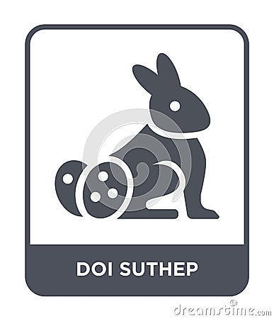 doi suthep icon in trendy design style. doi suthep icon isolated on white background. doi suthep vector icon simple and modern Vector Illustration