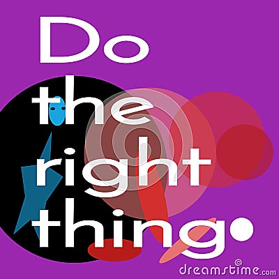 Doing the right thing? Stock Photo