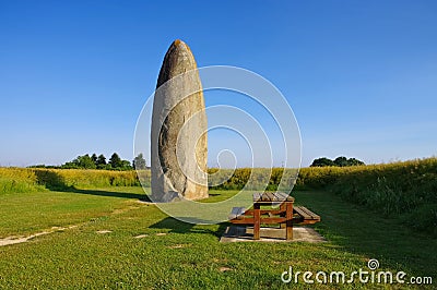 Dol-de-Bretagne Menhir du Champ-Dolent Stock Photo