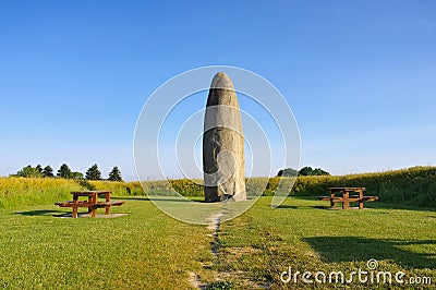 Dol-de-Bretagne Menhir du Champ-Dolent Stock Photo