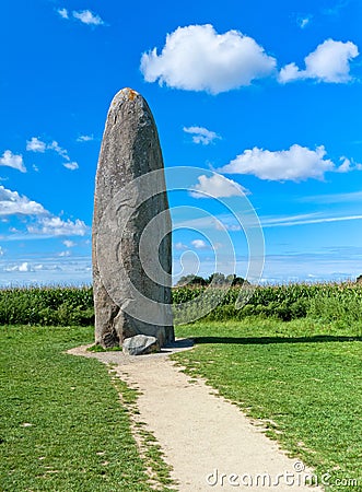 Dol de Bretagne pre historic megalith stone Stock Photo