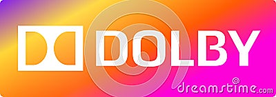 Dolby logo Brand and letters Digital icon logo sound technology Vector Illustration