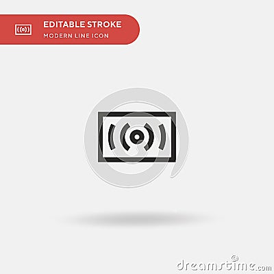Dolby Simple vector icon. Illustration symbol design template for web mobile UI element. Perfect color modern pictogram on Stock Photo