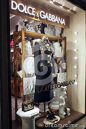 Dolce & Gabbana fashion store in Rome, Italy Editorial Stock Photo