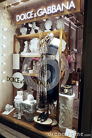 Dolce & Gabbana fashion store in Rome, Italy Editorial Stock Photo