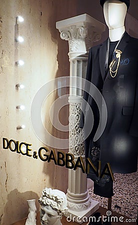 Dolce & Gabbana fashion store in Rome, Italy Editorial Stock Photo