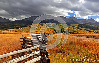 Doleras peak ia San Juan mountain Colorado Stock Photo