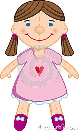 Doll Vector Illustration