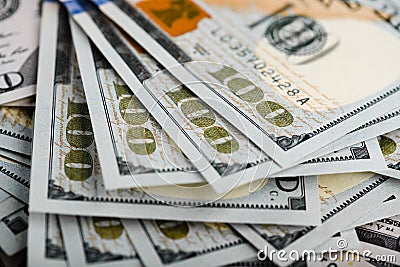 Dollar Banknotes Stock Photo