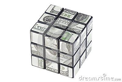 Dollar cube Editorial Stock Photo