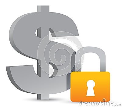 Dollar and currency illustrate design Stock Photo